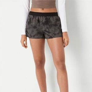 VS Pink Flannel Boxy Pajama Shorts size medium  Dark Charcoal Tie Dye